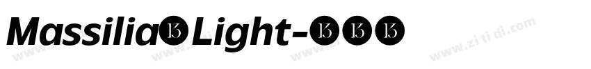 Massilia Light字体转换
